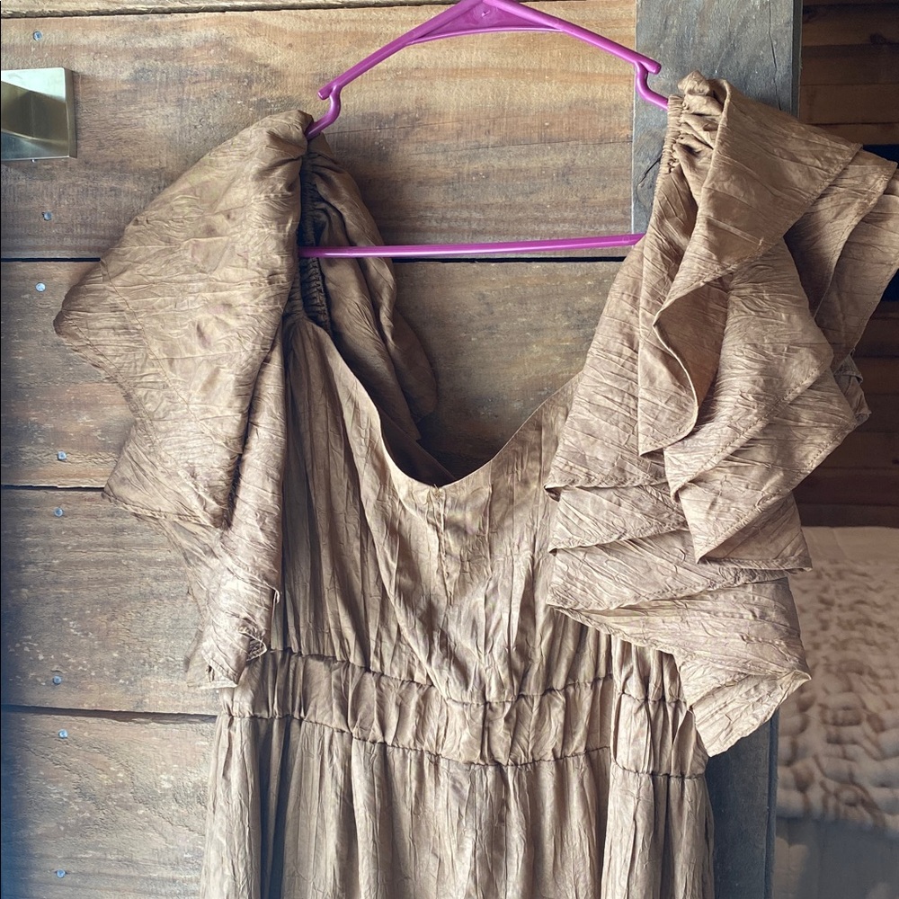 Pinch Brown Tiered Ruffle Dress - Picture 2 of 5